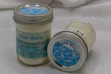 Load image into Gallery viewer, 8 oz Mason Jar Soy Wax Candle-Ocean Breeze