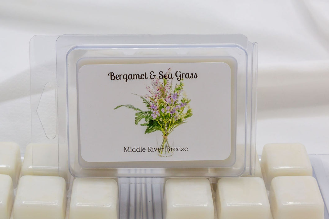 3 oz Soy Wax Melt-Bergamot & Sea Grass Scent